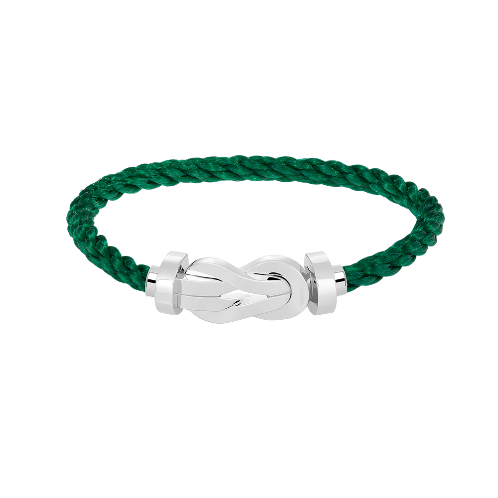 TimiCHANCE LARGE 8 FIGURE BUCKLE NO DIAMOND BRACELET SILVER