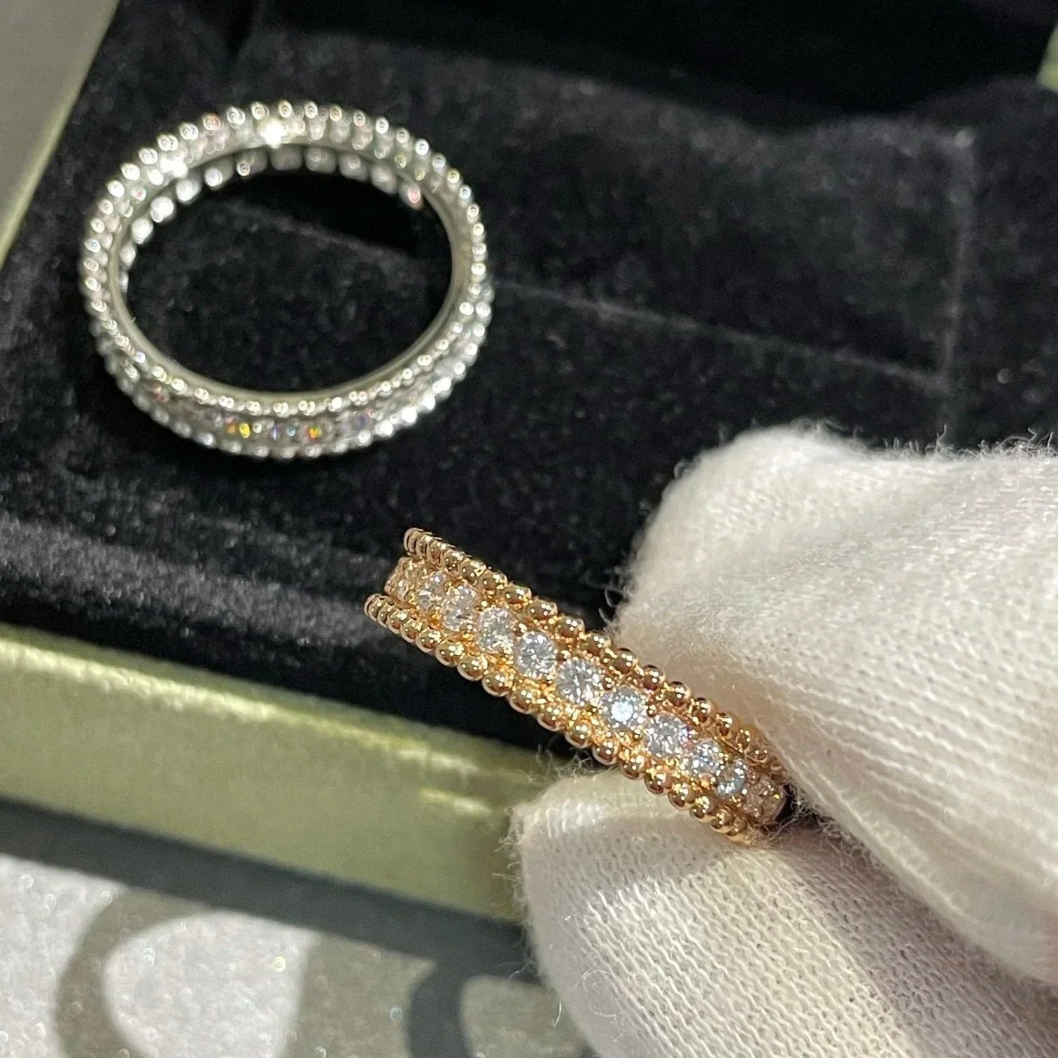 TimiPERLEE DIAMOND SILVER RING