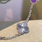 [Timi]New  CLOVER 5 MOTIF VIOLET BRACELET COLLECTION