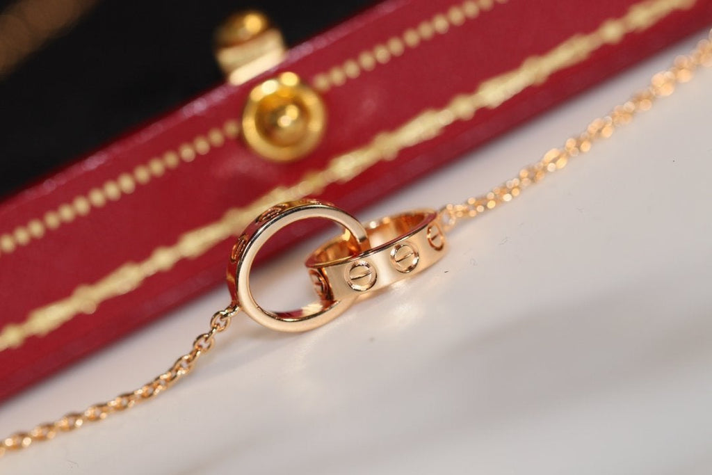 TimiLOVE NECKLACE PINK GOLD AND SILVER
