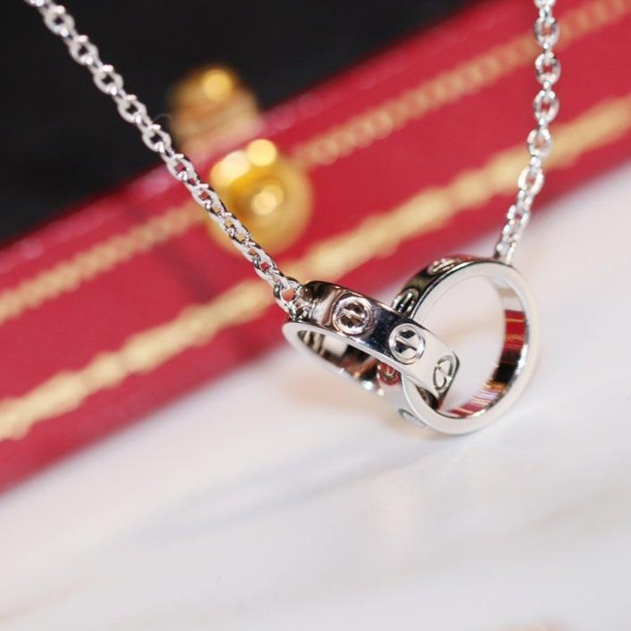 TimiLOVE NECKLACE PINK GOLD AND SILVER