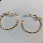TimiJUSTE EARRINGS GOLD DIAMONDS 1.8MM