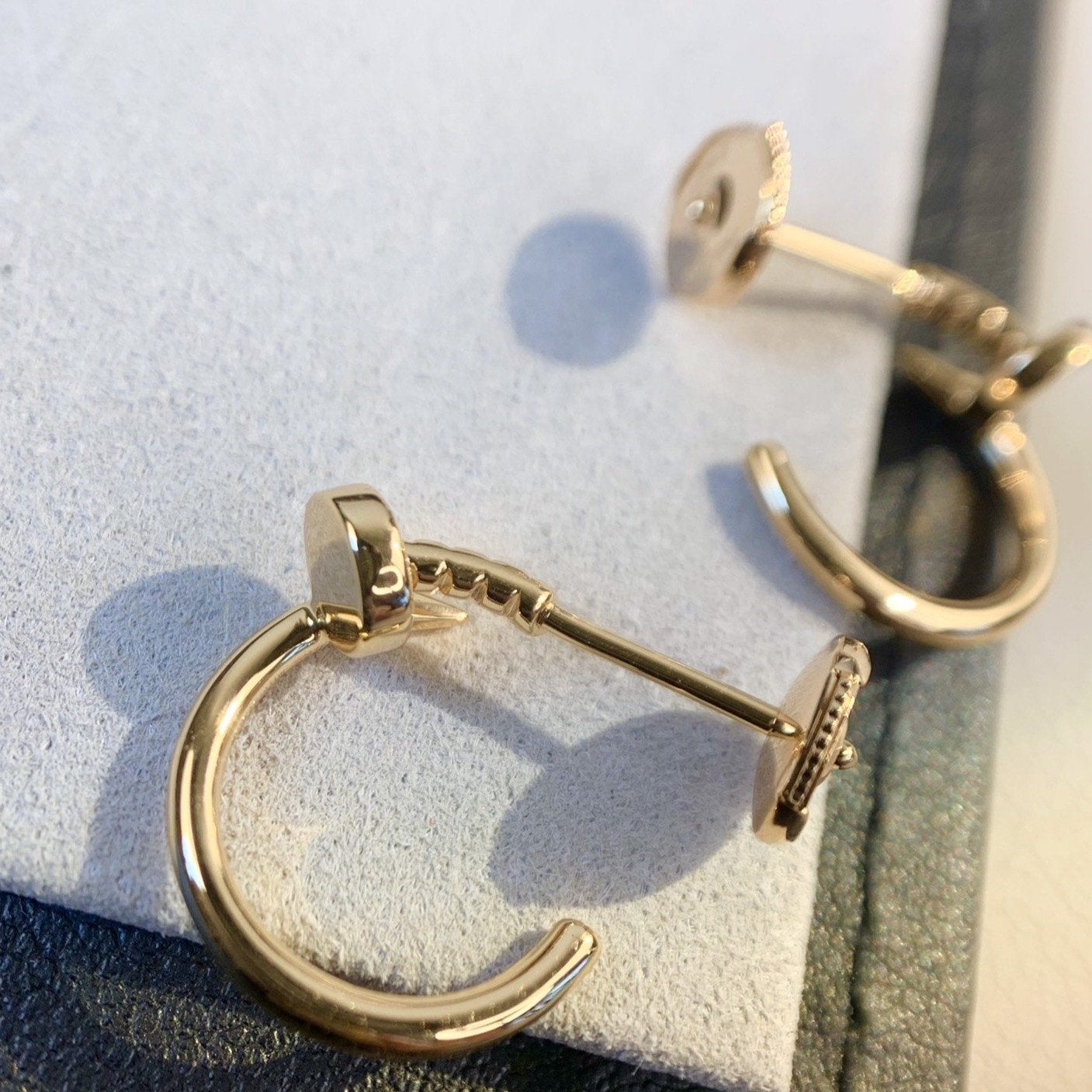 TimiJUSTE EARRINGS PINK GOLD