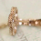 TimiCLOVER MEDIUM 1 MOTIFS FUll DIAMOND EARRINGS