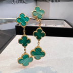 TimiCLOVER MALACHITE 3 MOTIFS GOLD