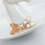 TimiBUTTERFLY MOP DIAMOND EARRINGS