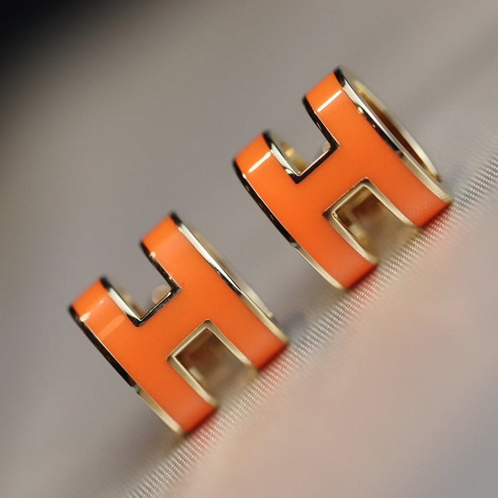 TimiMINI POP H EARRINGS ORANGE
