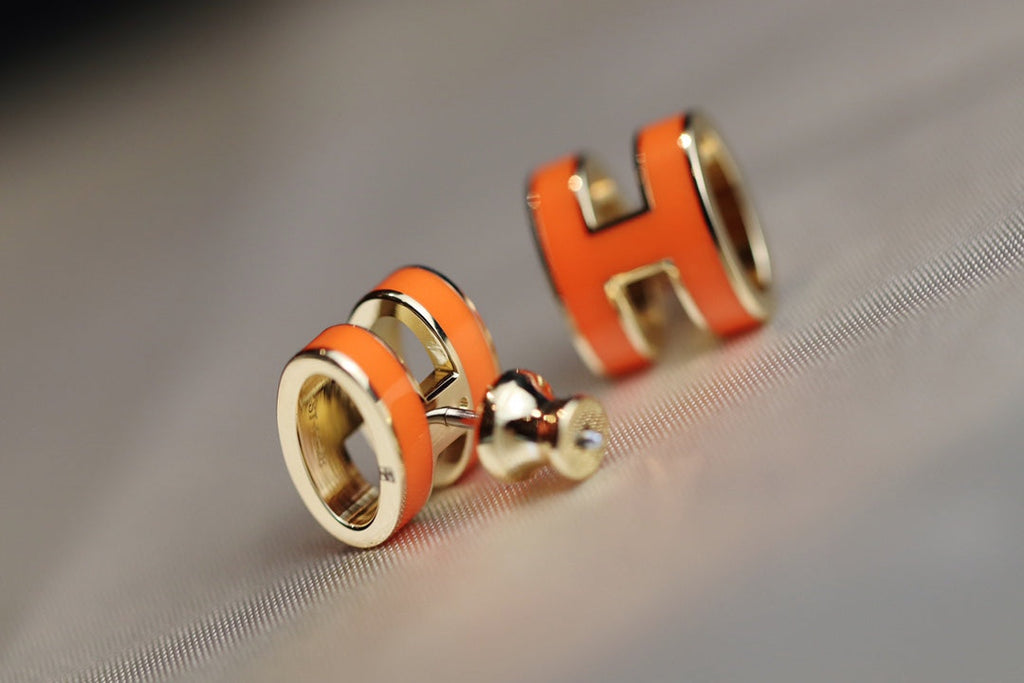 TimiMINI POP H EARRINGS ORANGE