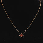 TimiSTAR NECKLACE PINK GOLD 1 DIAMOND