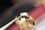 TimiLOVE NECKLACE DOUBLE RING GOLD