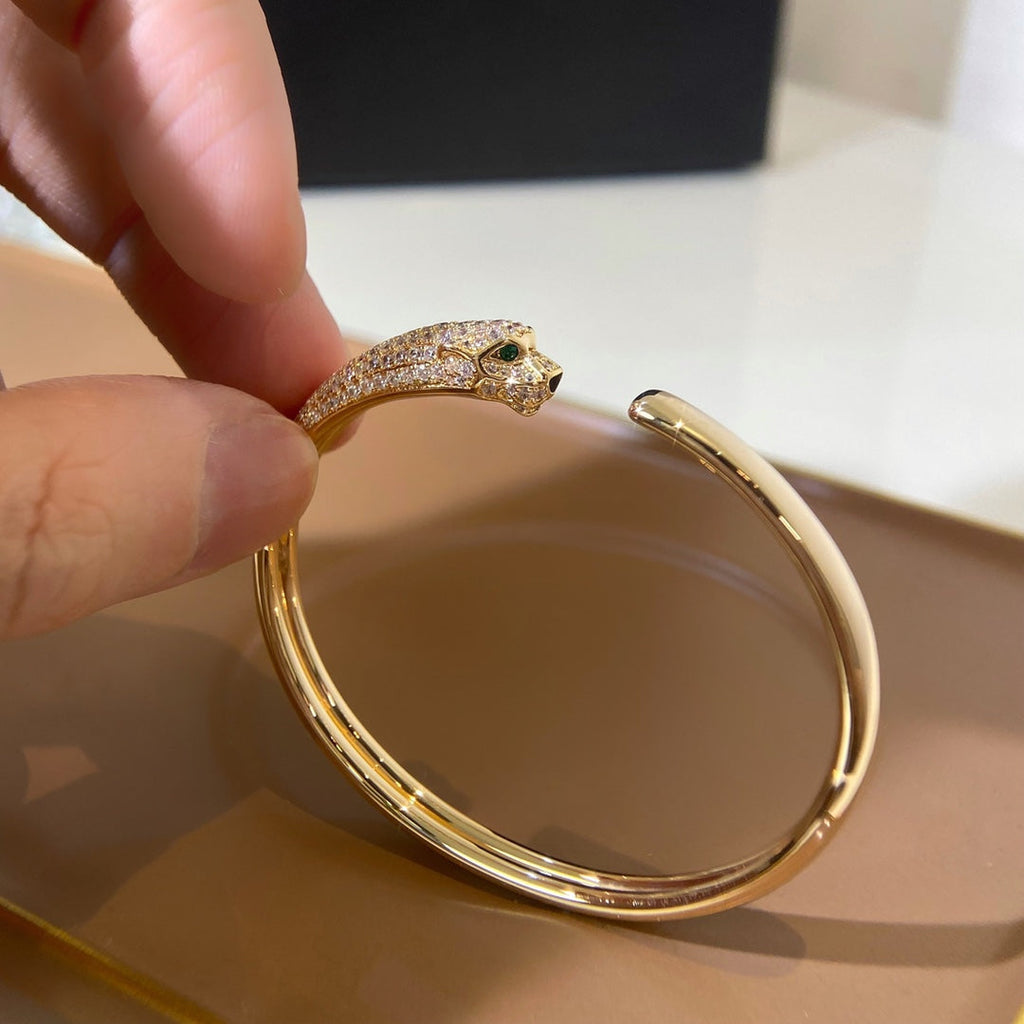 TimiPANTHERE GOLD DIAMOND OPEN BRACELET