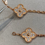 [Timi] New  CLOVER 5 MOTIF FULL DIAMOND BRACELET COLLECTION