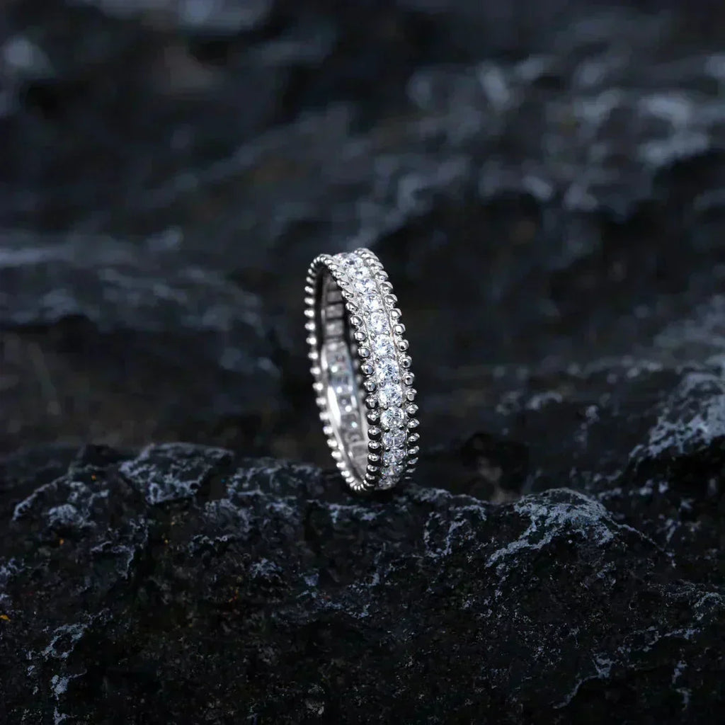 TimiPERLEE DIAMOND SILVER RING