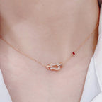 TimiFORCE 10 DIAMOND PINK GOLD NECKLACE