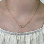 TimiFORCE 10 DIAMOND PINK GOLD NECKLACE
