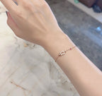 TimiFORCE 10 DIAMOND CHAIN LINK PINK GOLD BRACELET