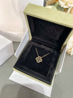 TimiCLOVER ROCK CRYSTAL ROSE GOLD NECKLACE