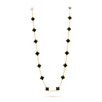 TimiCLOVER 20 MOTIFS ONYX NECKLACE