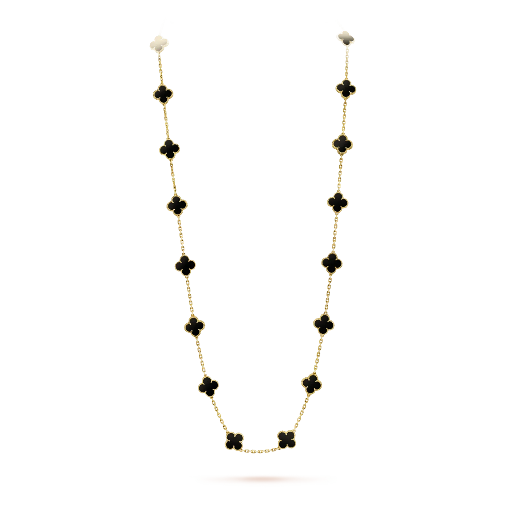 TimiCLOVER 20 MOTIFS ONYX NECKLACE
