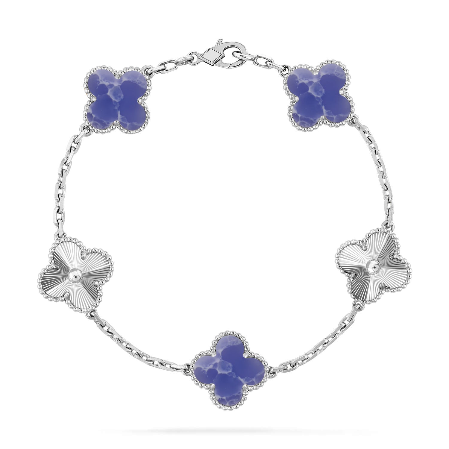 [Timi]New CLOVER 5 MOTIF BLUE VEINS BRACELET COLLECTION