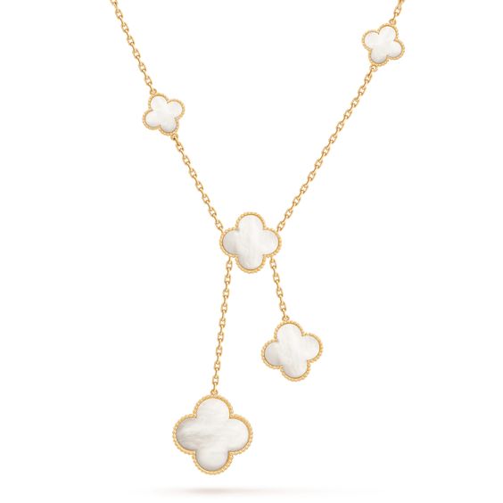 TimiCLOVER MOTHER OF PEARL NECKLACE 6 MOTIF