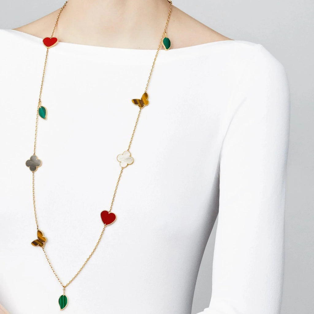 [Timi] Lucky Alhambra Long Necklace-12 Designs