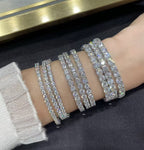 [Timi]TENNIS BRACELET WITH FULL DIAMOND SETTING