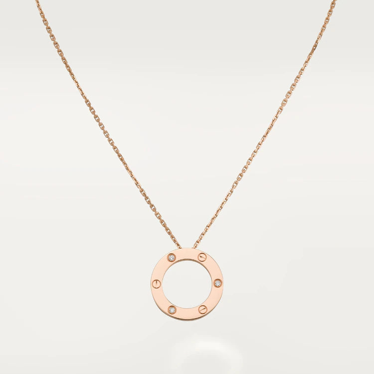 TimiLOVE NECKLACE 16MM 3 DIAMONDS