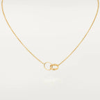 TimiLOVE NECKLACE DOUBLE RING GOLD