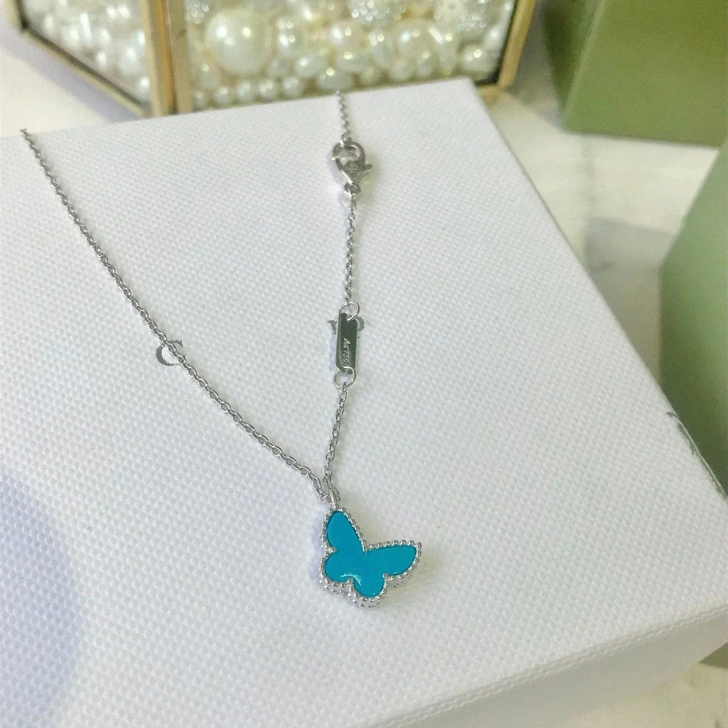 ¡®Timi¡¯BUTTERFLY TURQUOISE BUTTERFLY BRACELET SILVER