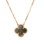 TimiCLOVER 15MM  GRAY MOTHER OF PEARL NECKLACE
