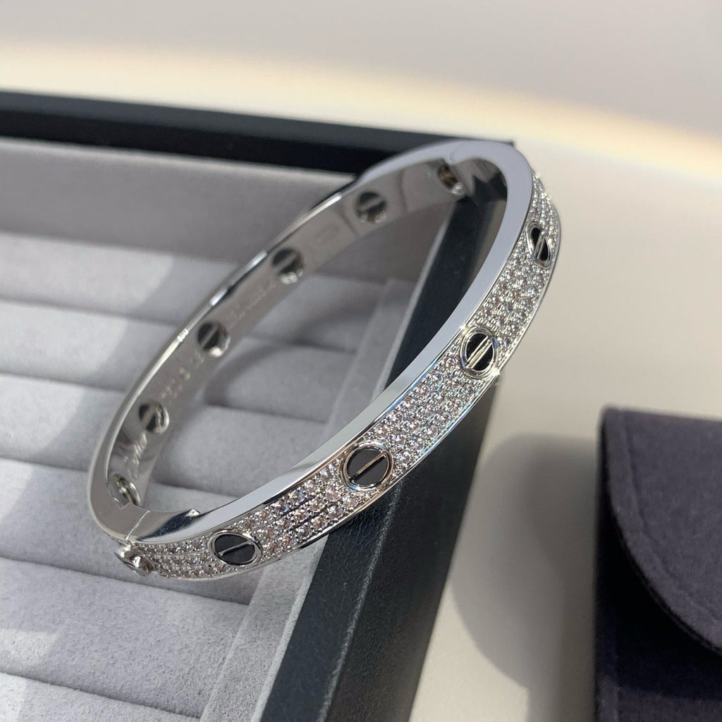 TimiLOVE BRACELET 6.1MM DIAMOND-PAVED CERAMIC