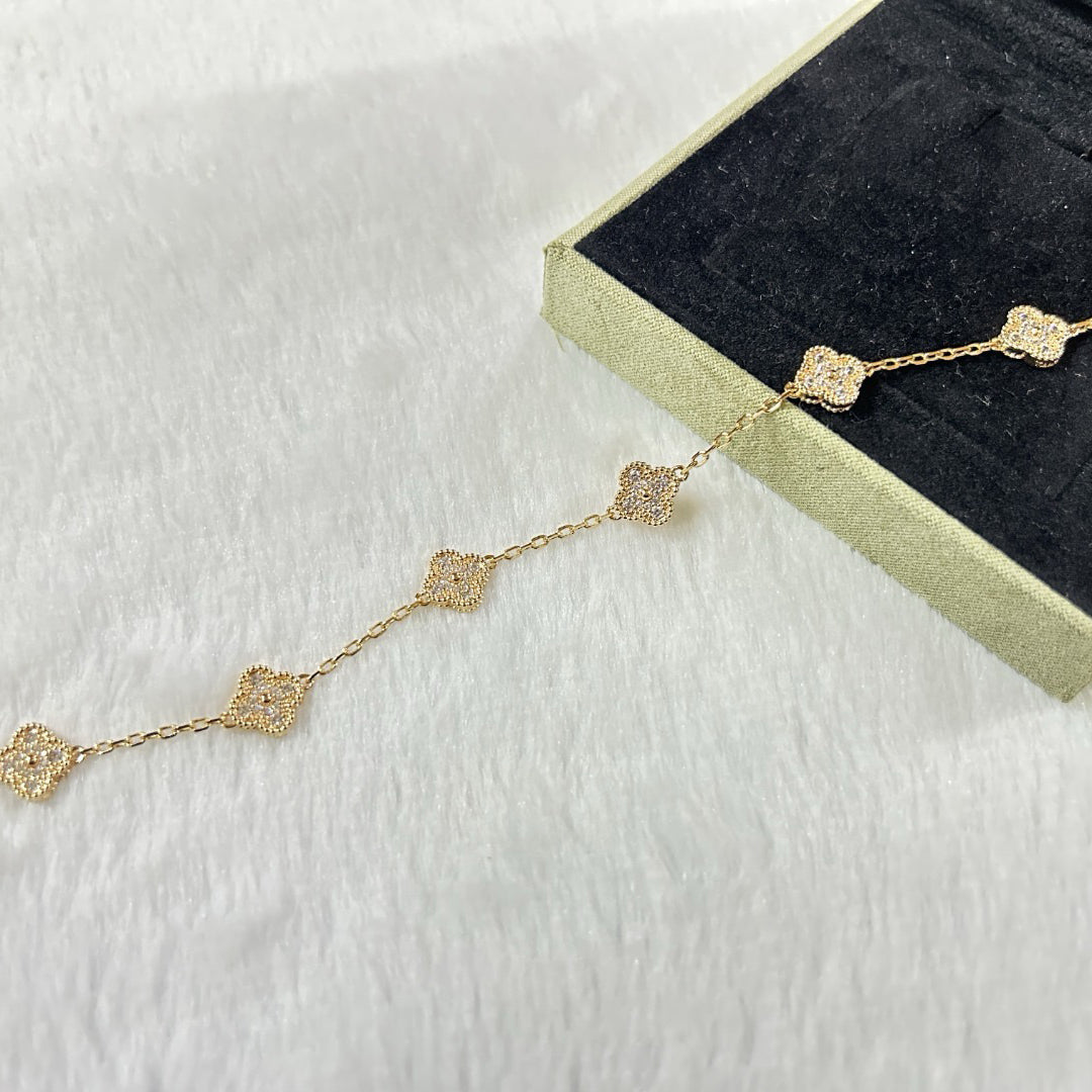 [Timi]New CLOVER 6 MOTIF DIAMOND BRACELET