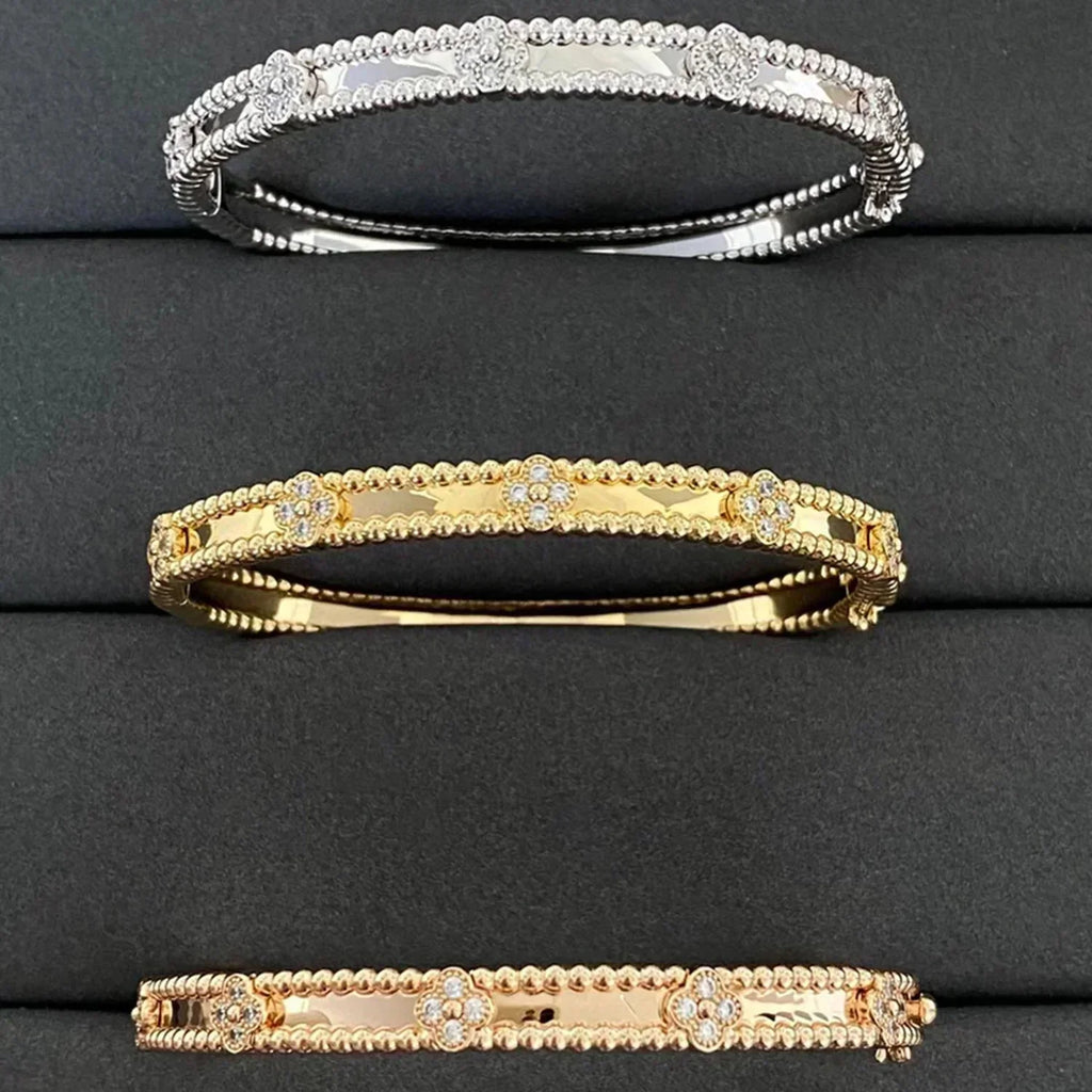 ¡®Timi¡¯CLOVER BRACELET 4MM DIAMONDS