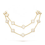 TimiCLOVER 20 MOTIFS WHITE MOP NECKLACE