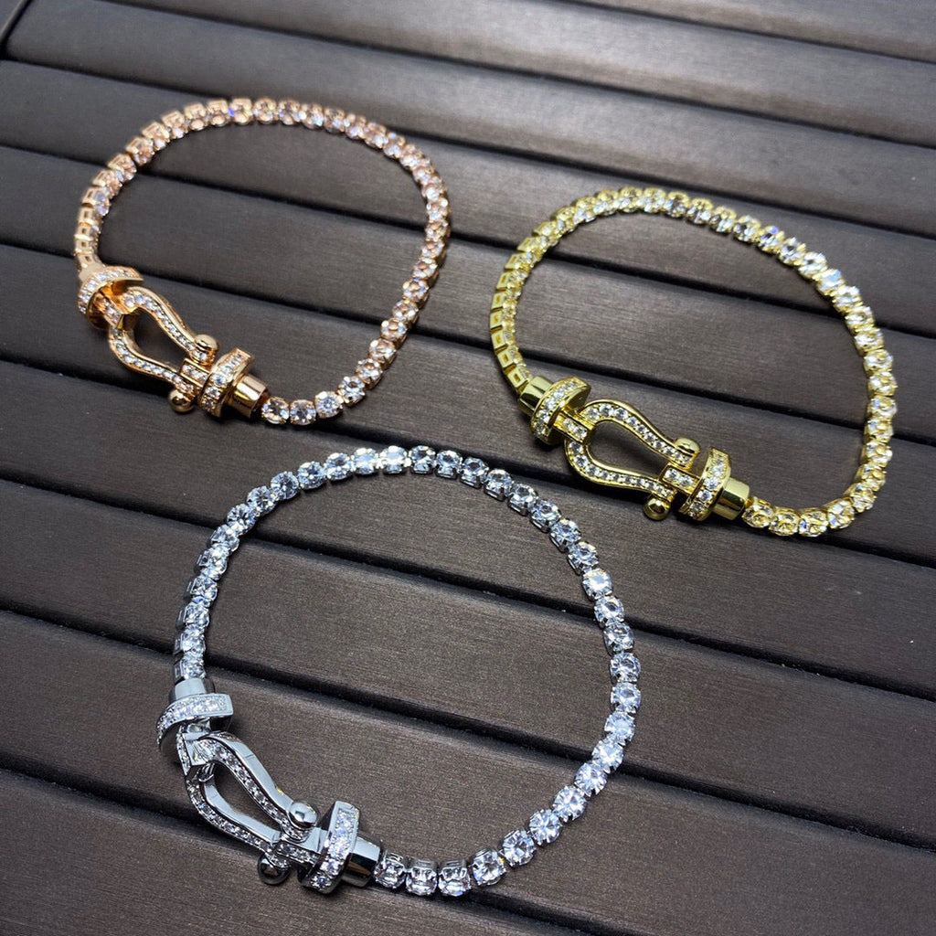 TimiFORCE  HORSESHOE  DIAMOND TENNIS BRACELET