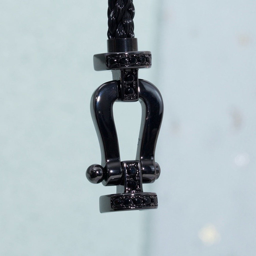 TimiFORCE LARGE SERIES HORSESHOE BLACK SAMURAI BRACELET