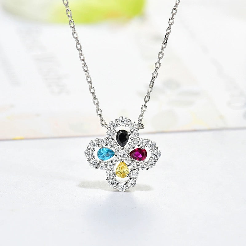 TimiLOOP NECKLACE FULL MOTIF DIAMOND 16MM MULTIPLE COLORS