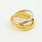 TimiTRINITY RING GOLD PINK GOLD SILVER