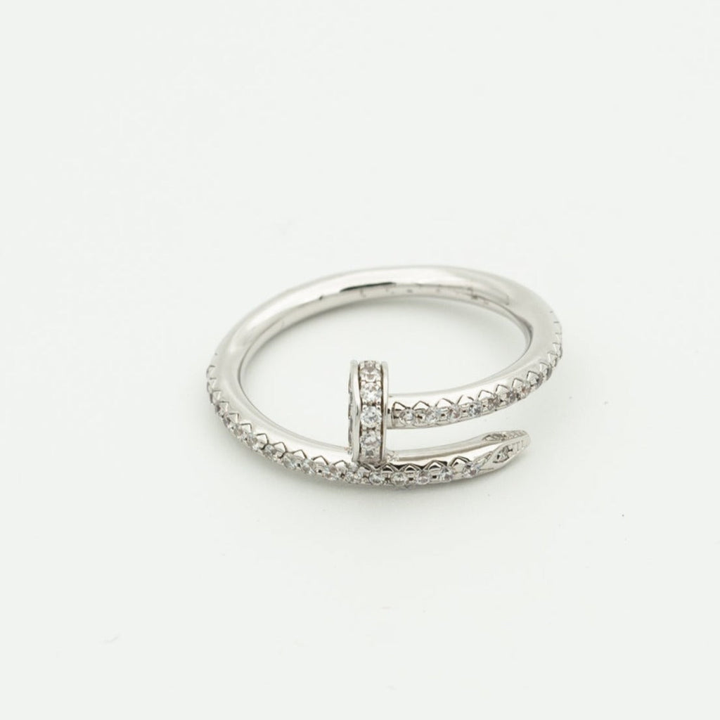 TimiJUSTE RING 1.8MM SILVER DIAMONDS