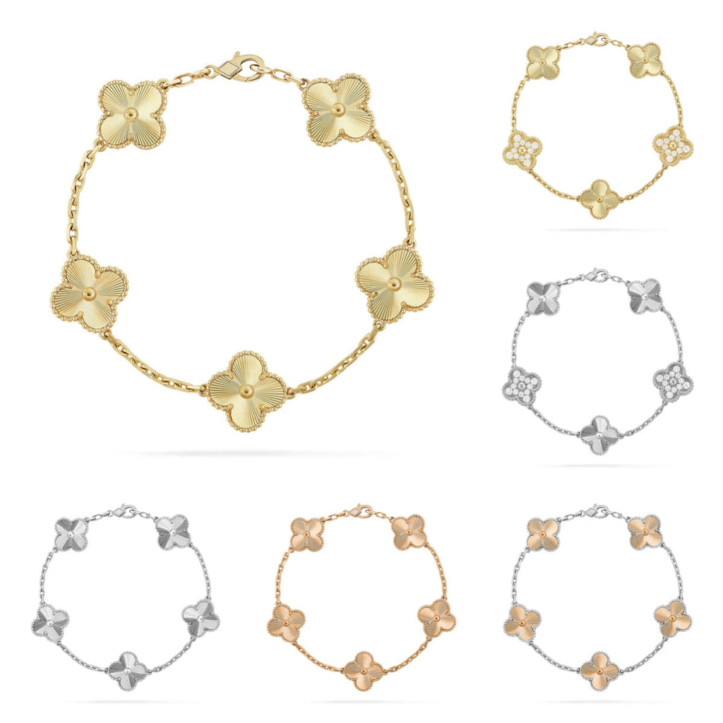 [Timi]New  CLOVER 5 MOTIF LASER BRACELET COLLECTION
