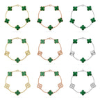 [Timi]New  CLOVER 5 MOTIF MALACHITE BRACELET COLLECTION