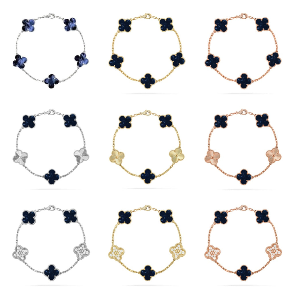 [Timi]New CLOVER 5 MOTIF PIETERSITE BRACELET COLLECTION