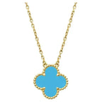 TimiCLOVER 15MM VINTAGE TURQUOISE NECKLACE