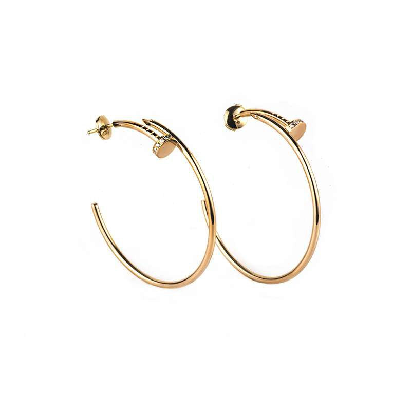 TimiJUSTE EARRINGS GOLD DIAMONDS 1.8MM