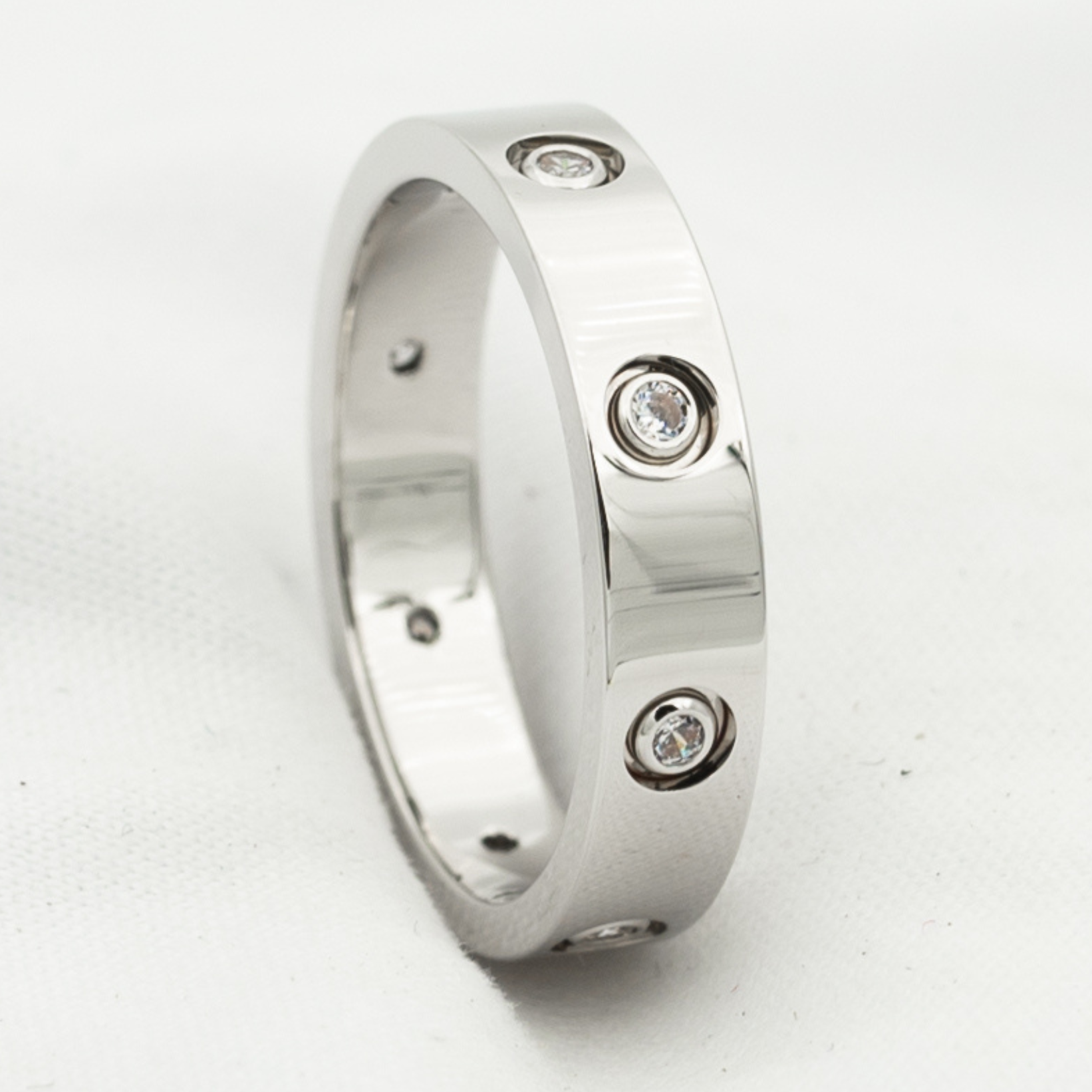 TimiLOVE RING 3.6MM 8 DIAMONDS