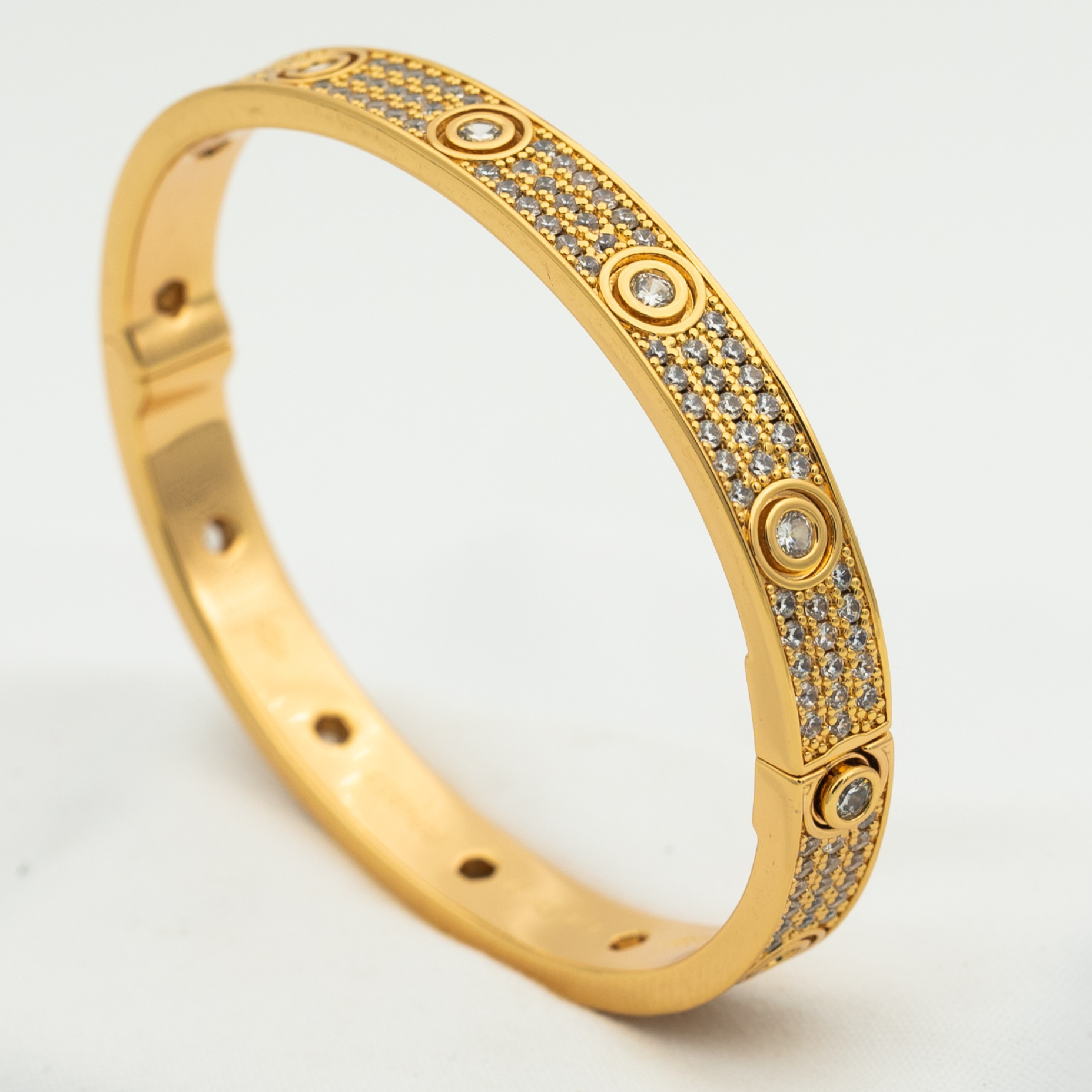 TimiLOVE BRACELET 6.1MM DIAMOND-PAVED 10 BIG DIAMONDS