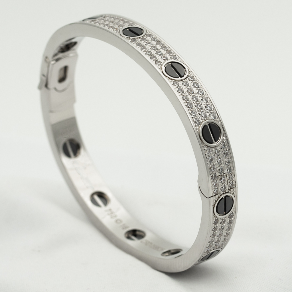TimiLOVE BRACELET 6.1MM DIAMOND-PAVED CERAMIC