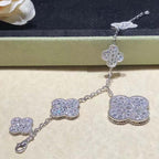 ¡®Timi¡¯CLOVER 6 MOTIFS SILVER DIAMOND BRACELET