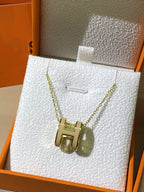 TimiHM CLIC YELLOW ENAMEL GOLD NECKLACE